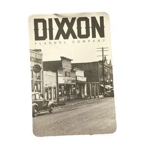 Dixxon Shirt Sticker With Old Town Scene Black And Gray With Old Car Graphic